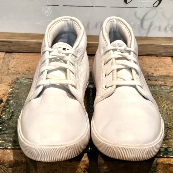Lacoste Ampthill LCR3 SPM Leather Mens Sz 9.5 White Premium Leather - Picture 2 of 11